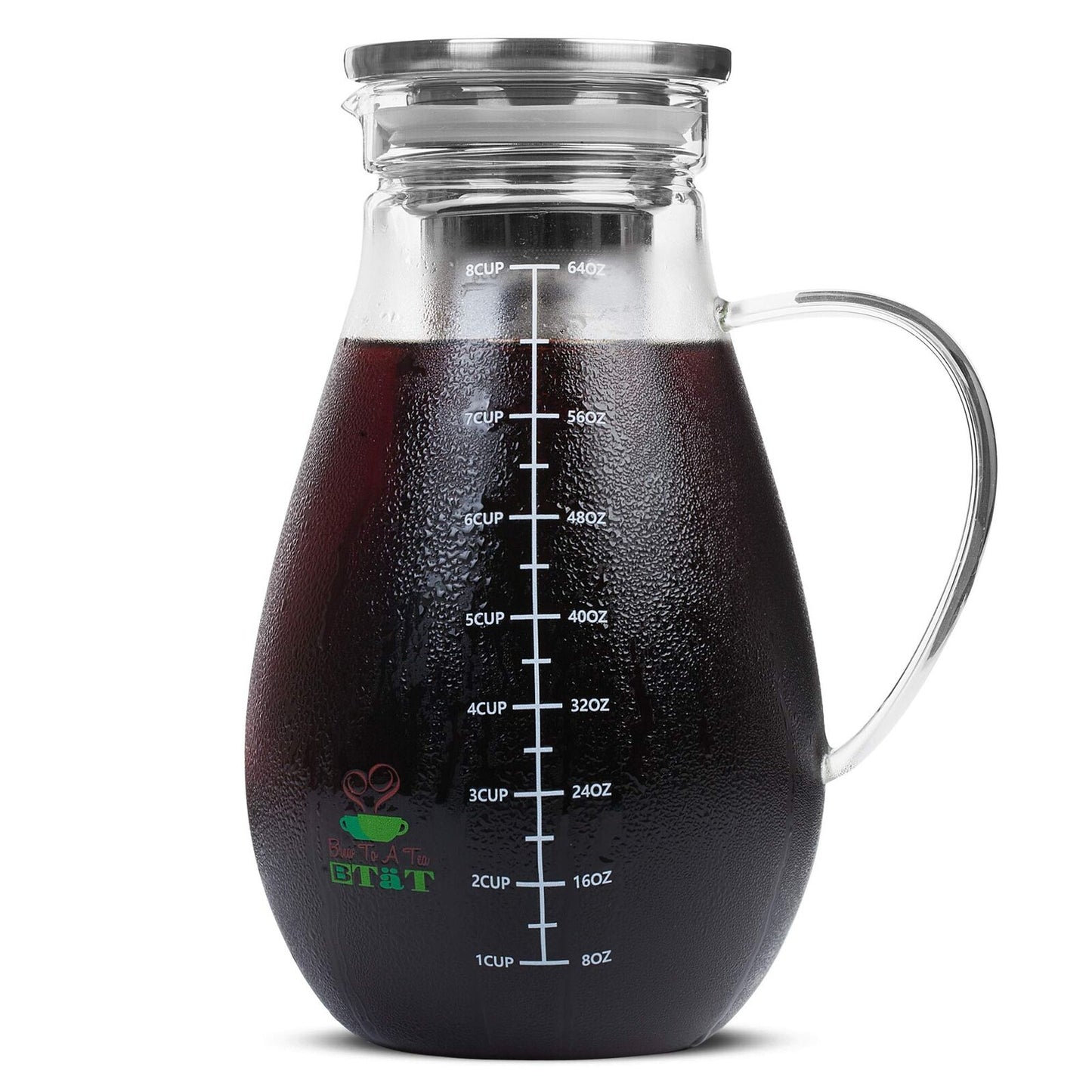 Btat- Cold Brew Coffee Maker, Iced Coffee Maker, 2 Liter (2 Quart, 64 Oz), Ic...