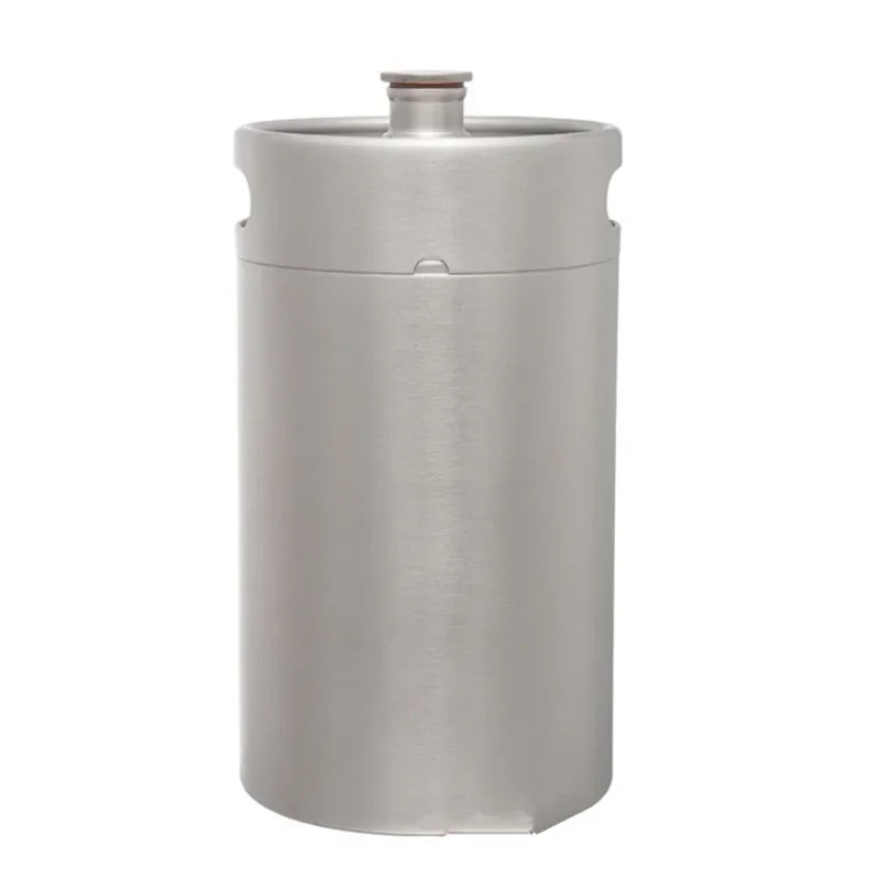 304 Stainless Steel Mini Keg Beer Growler Portable Beer Bottle Home Beer Making Wine Bar Accessories Tool Brewing Cornelius