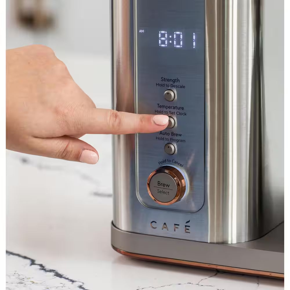 10 Cup Stainless Steel Specialty Drip Coffee Maker with Insulated Thermal Carafe, and Wifi Connected