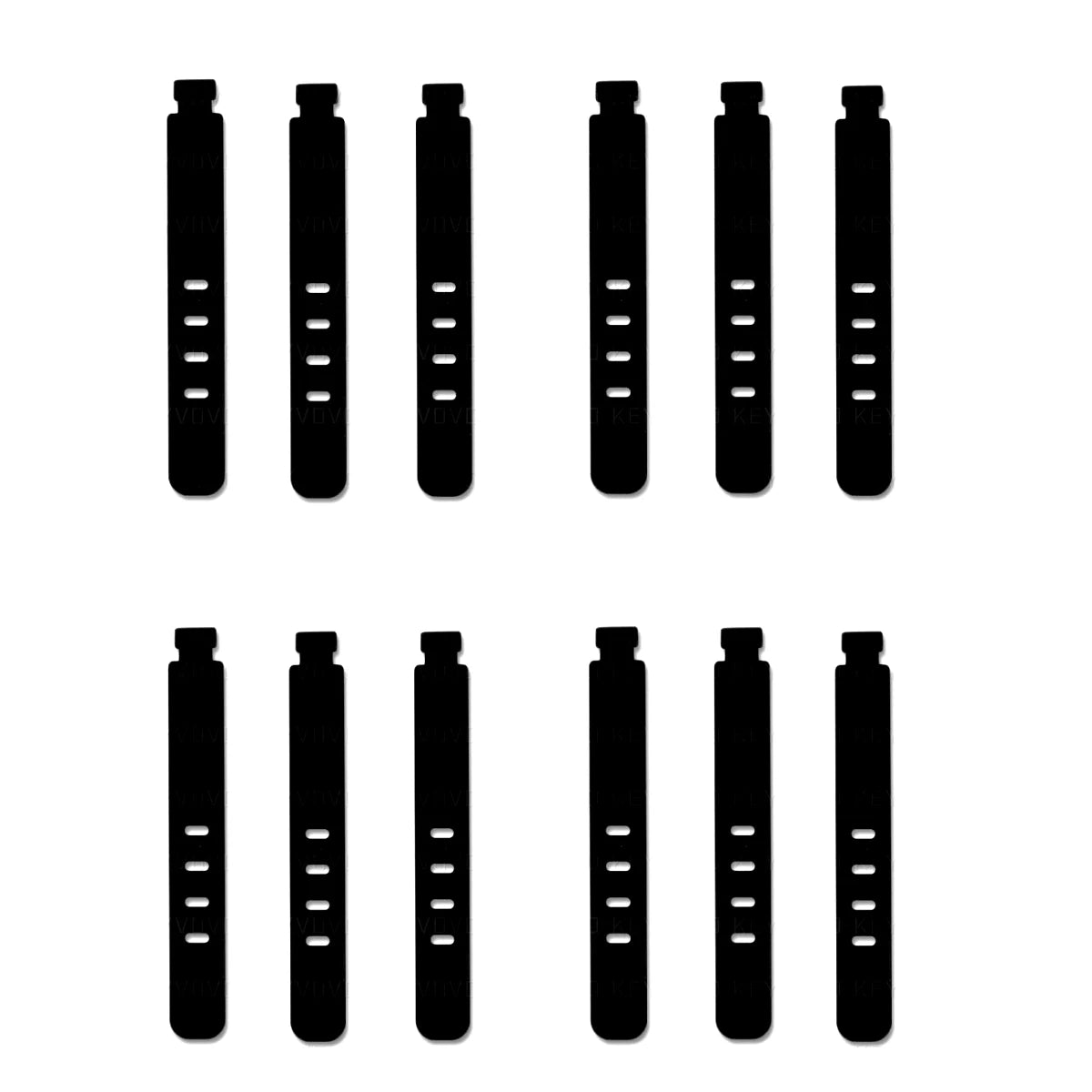 4/12/20PCS Cable Organizer Ties Clip Charger Cord Management Silicone Wire Manager Mouse Earphone Holder Data Line Winder Straps