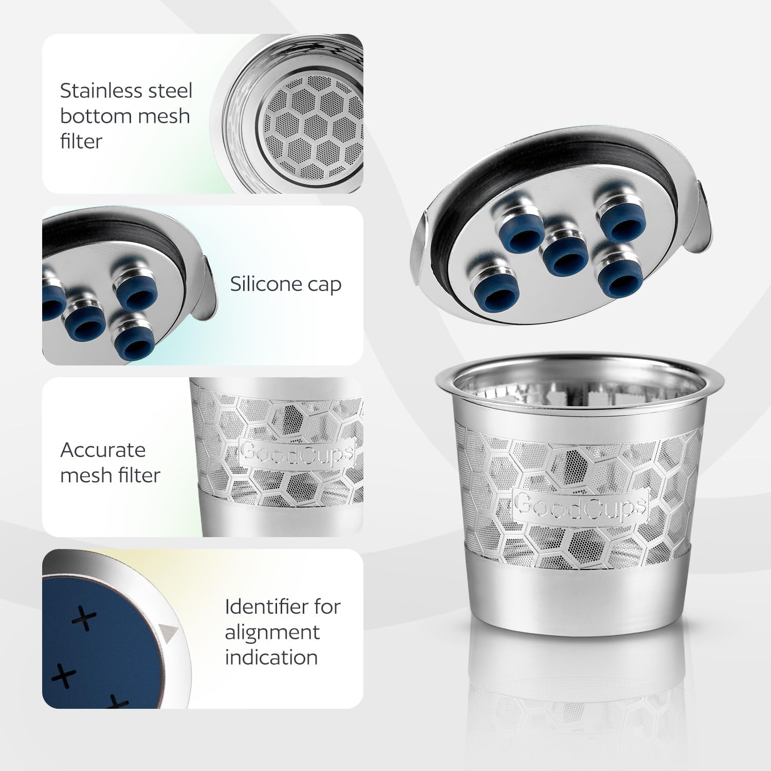 2 Stainless Steel Reusable K Cups for Keurig K Supreme, K Supreme Plus, K Slim,