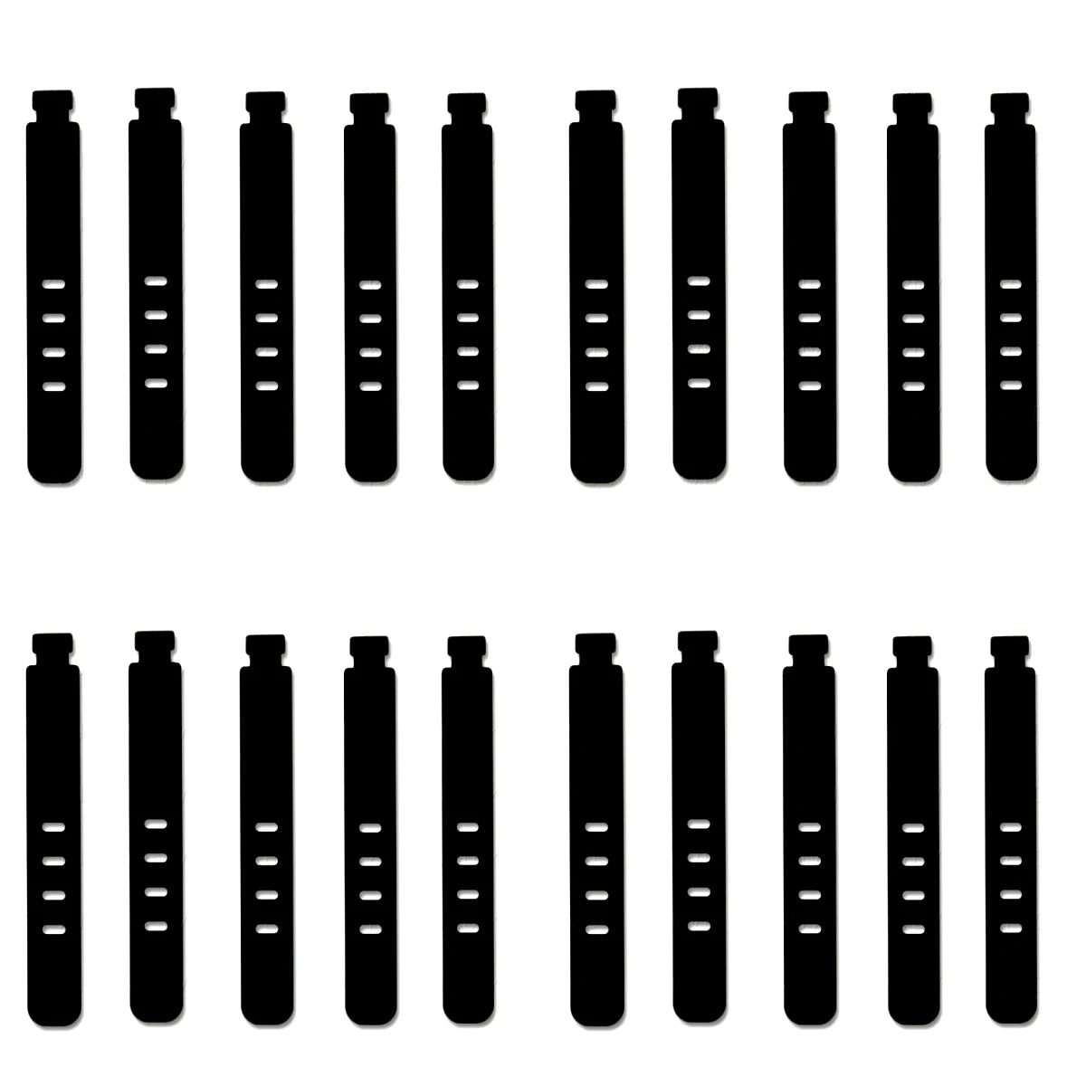 4/12/20PCS Cable Organizer Ties Clip Charger Cord Management Silicone Wire Manager Mouse Earphone Holder Data Line Winder Straps
