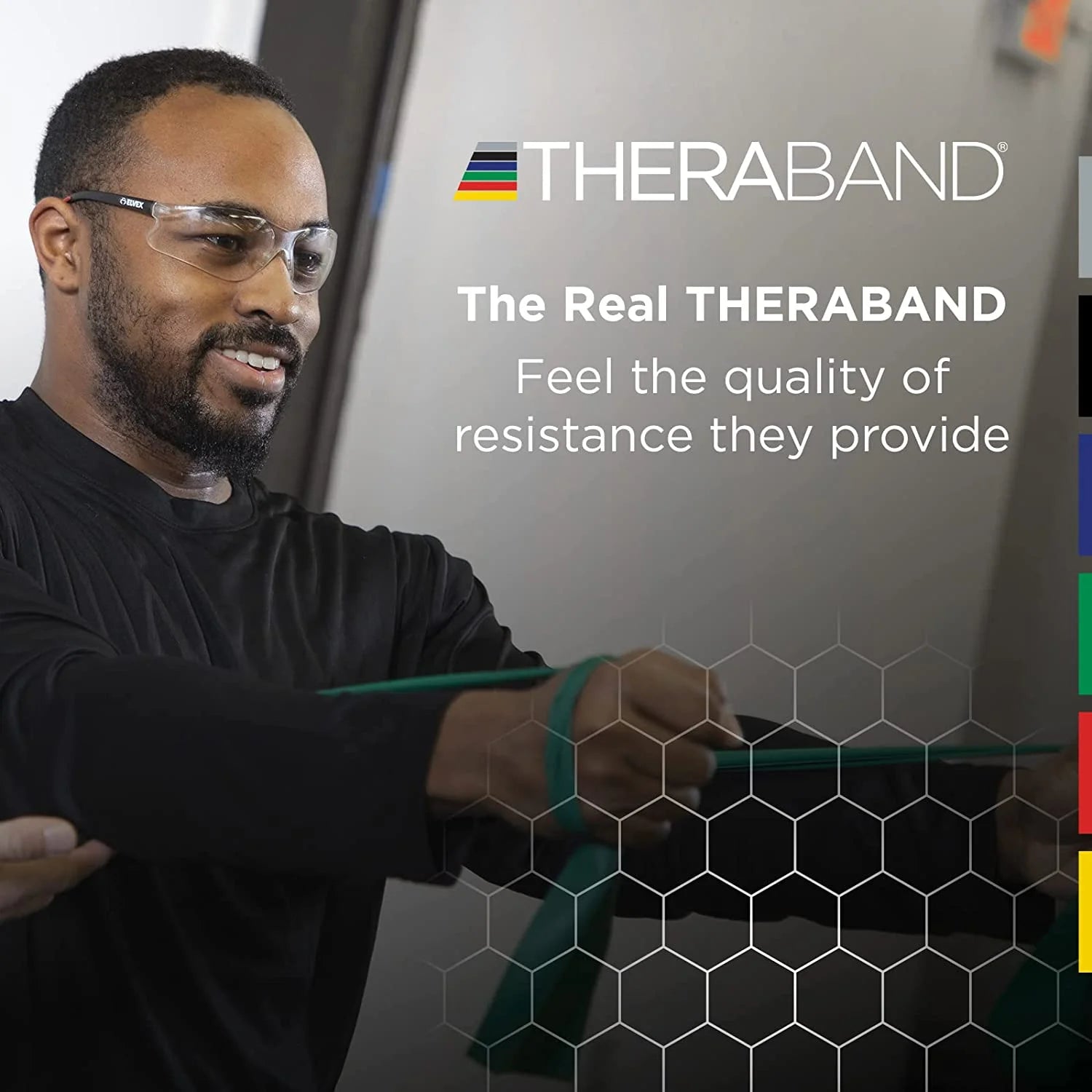 Resistance Bands, 50 YD, Gold, Max Thickness, 14.2 LBS Resistance, Level 8