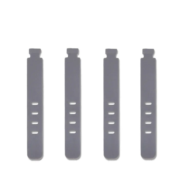4/12/20PCS Cable Organizer Ties Clip Charger Cord Management Silicone Wire Manager Mouse Earphone Holder Data Line Winder Straps