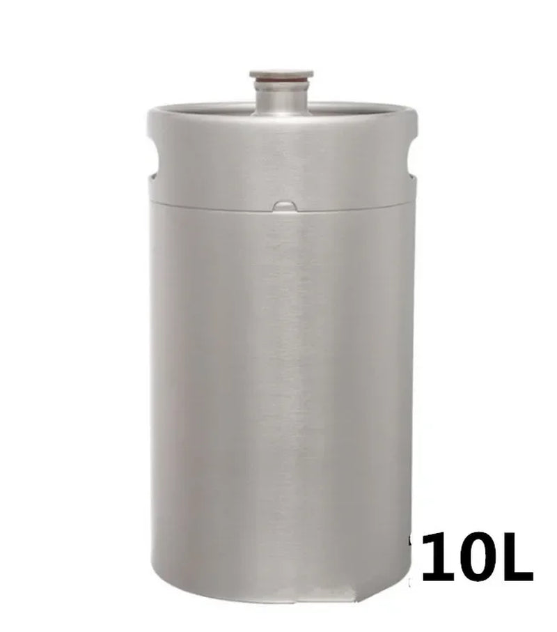 304 Stainless Steel Mini Keg Beer Growler Portable Beer Bottle Home Beer Making Wine Bar Accessories Tool Brewing Cornelius