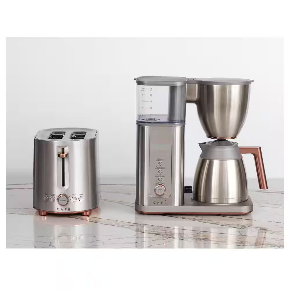 10 Cup Stainless Steel Specialty Drip Coffee Maker with Insulated Thermal Carafe, and Wifi Connected