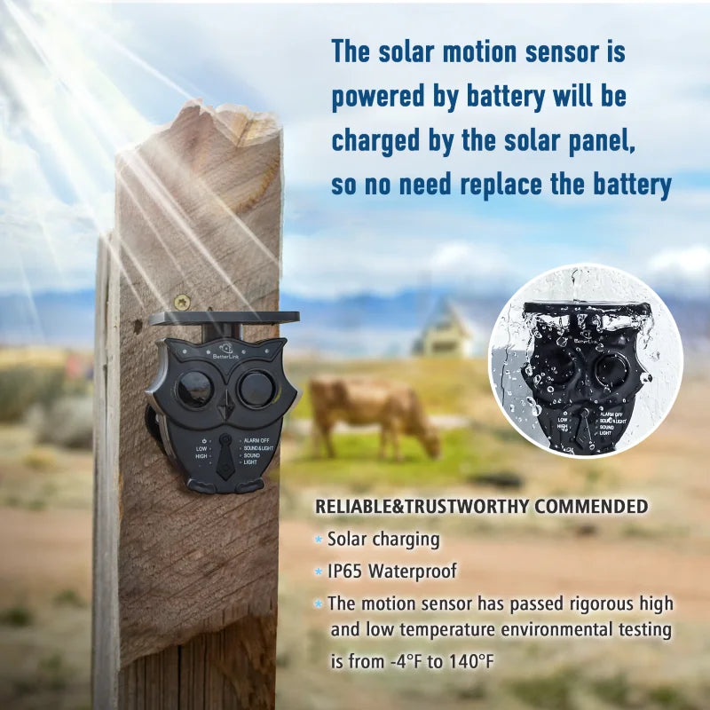 1/2 Mile Long Range Solar Wireless Driveway Alarm System IP65 Weatherproof Outdoor Motion Detectors&Sensor 120Db Siren Sound Light Security Alert System Monitor&Protect Outdoor/Indoor Property