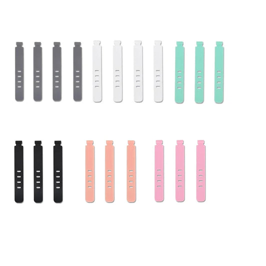 20/PCS Cable Organizer Ties Clip Charger Cord Management Silicone Wire Manager Mouse Earphone Holder Data Line Winder Straps