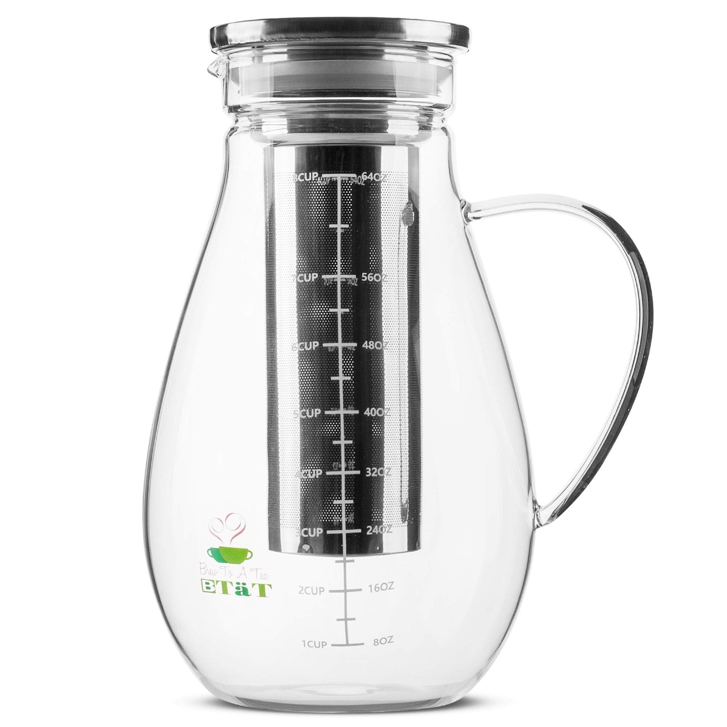 Btat- Cold Brew Coffee Maker, Iced Coffee Maker, 2 Liter (2 Quart, 64 Oz), Ic...