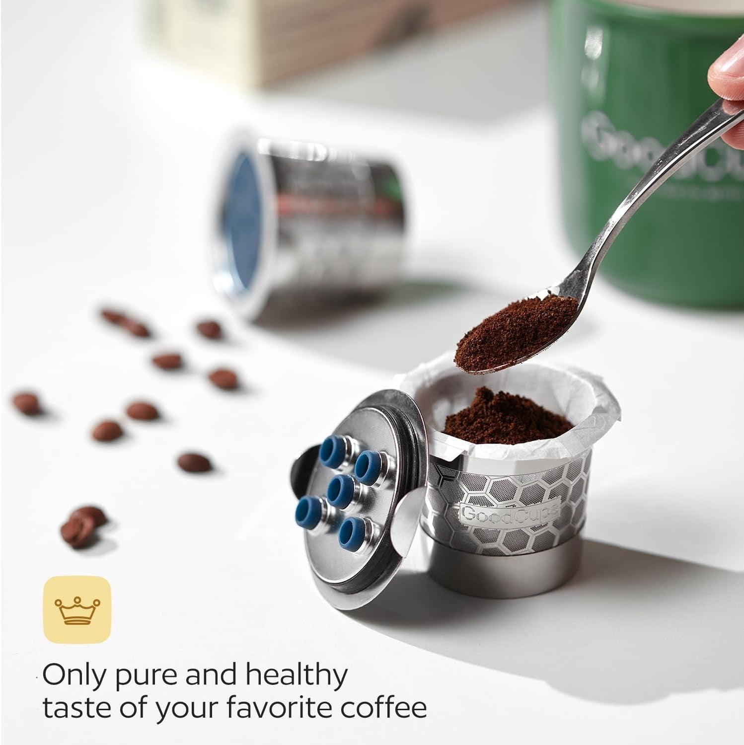 2 Stainless Steel Reusable K Cups for Keurig K Supreme, K Supreme Plus, K Slim,