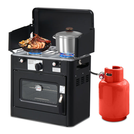 2-In-1 Portable Camping Stove & Propane Grill