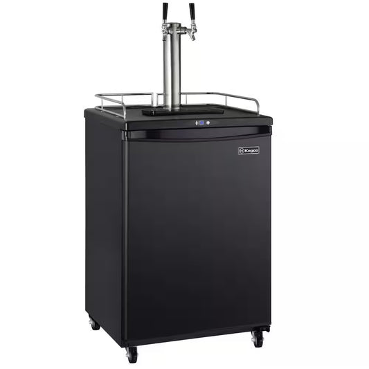 Commercial Grade Digital Double Tap Home Brew Beer Keg Dispenser with Dispense Kit