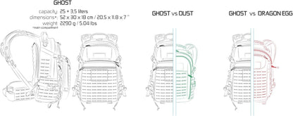 Ghost Tactical Backpack 31 Liter Capacity
