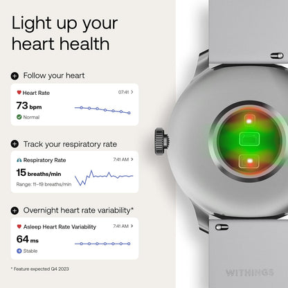 Scanwatch Light - Hybrid Smart Watch, Heart Rate Monitoring, Fitness Tracker, Cycle Tracker, Sleep Monitoring