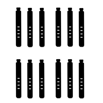 4/12/20PCS Cable Organizer Ties Clip Charger Cord Management Silicone Wire Manager Mouse Earphone Holder Data Line Winder Straps