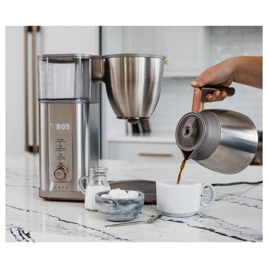 10 Cup Stainless Steel Specialty Drip Coffee Maker with Insulated Thermal Carafe, and Wifi Connected