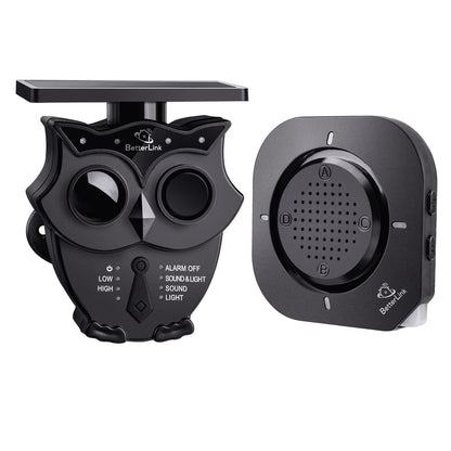 1/2 Mile Long Range Solar Wireless Driveway Alarm System IP65 Weatherproof Outdoor Motion Detectors&Sensor 120Db Siren Sound Light Security Alert System Monitor&Protect Outdoor/Indoor Property