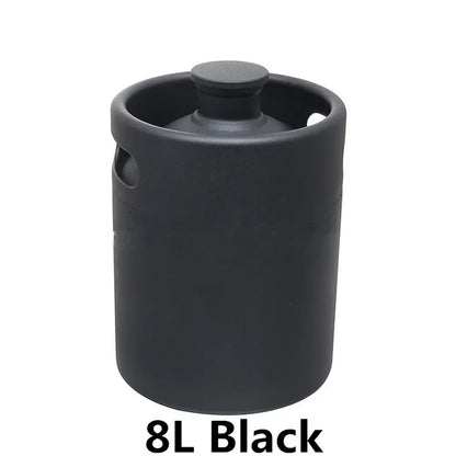 304 Stainless Steel Mini Keg Beer Growler Portable Beer Bottle Home Beer Making Wine Bar Accessories Tool Brewing Cornelius